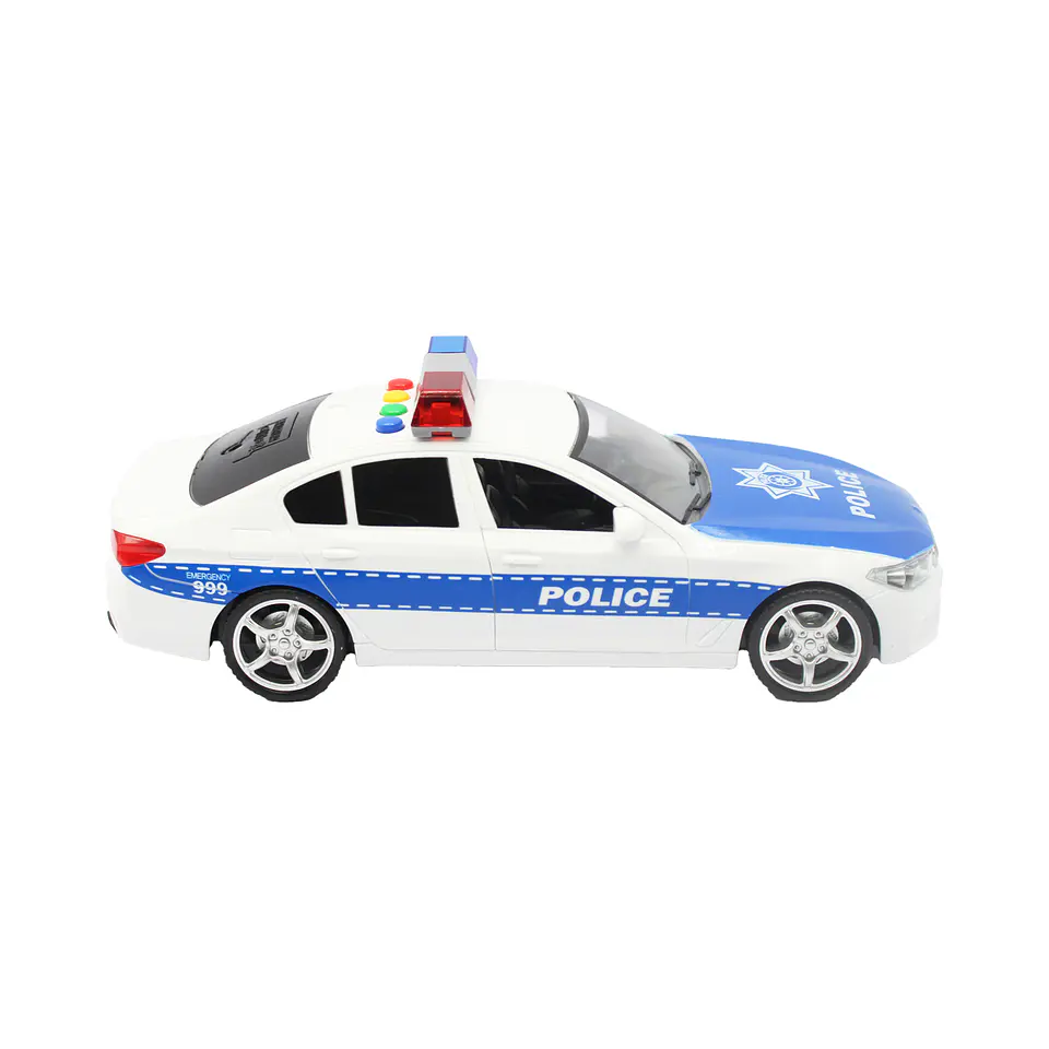 Juguete Auto Policía Con Luces Sonido Y Fricción DBG1674 4
