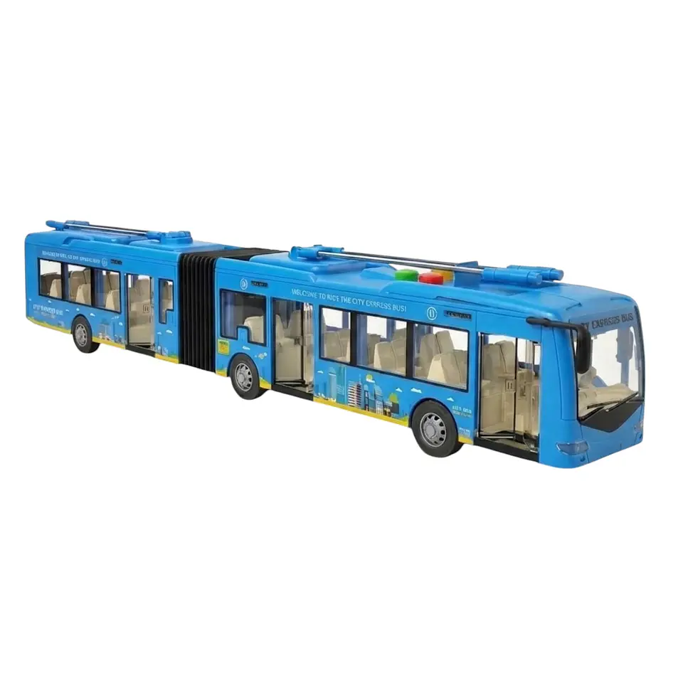 Juguete Autobús Articulado Luz Sonido Fricción DBG1676 1