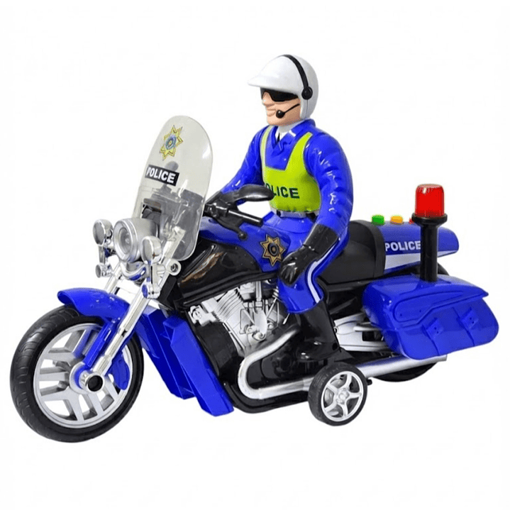 Juguete Moto Policía Luz Sonido Fricción Sujeto Poli DBG1677 1
