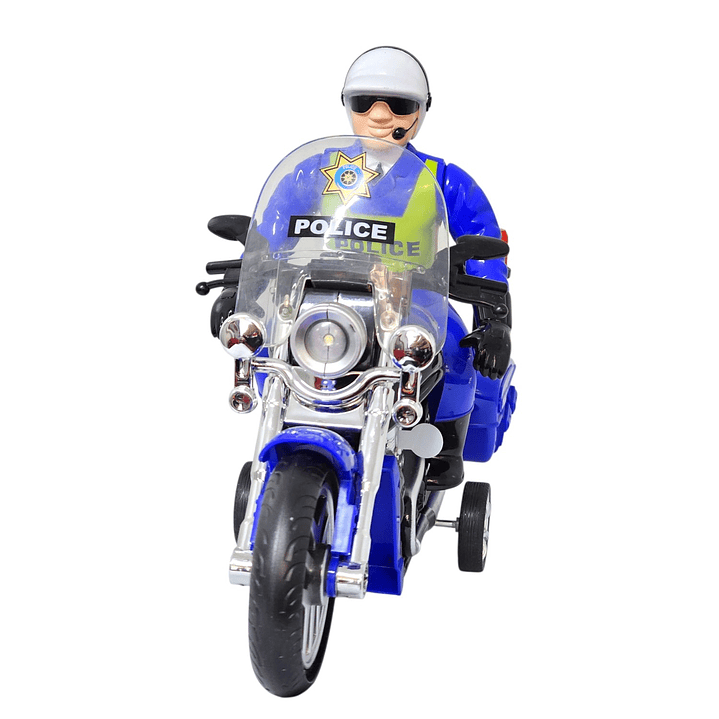 Juguete Moto Policía Luz Sonido Fricción Sujeto Poli DBG1677 3