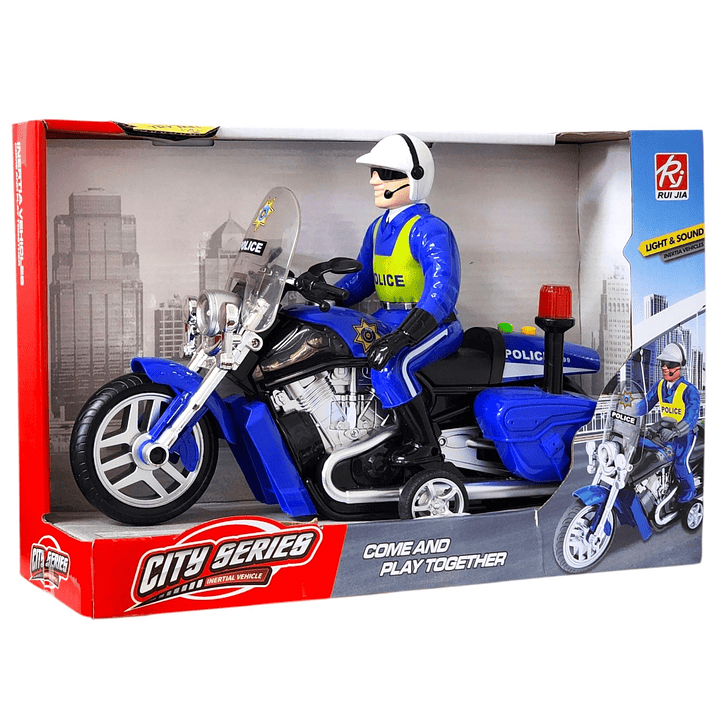 Juguete Moto Policía Luz Sonido Fricción Sujeto Poli DBG1677 6