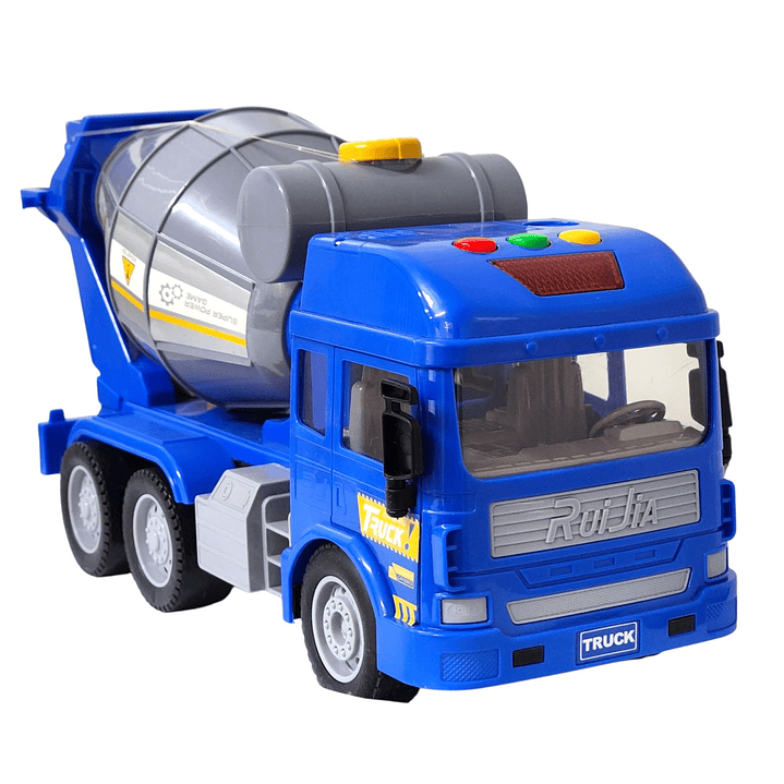 Juguete Camión Hormigonera Luz Sonido Fricción DBG1678 Azul 4