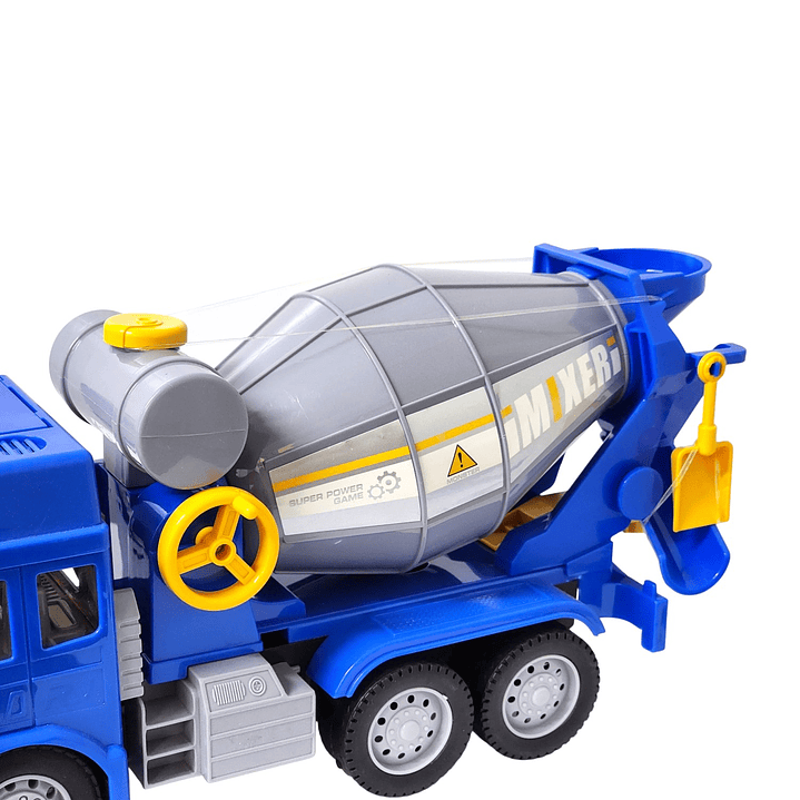 Juguete Camión Hormigonera Luz Sonido Fricción DBG1678 Azul 5