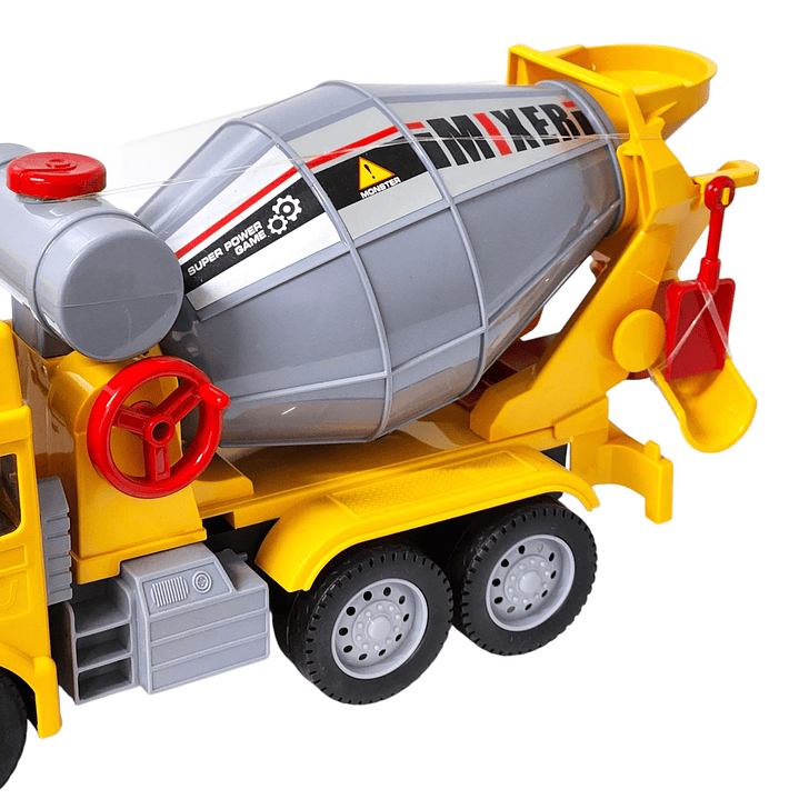 Juguete Camión Hormigonera Sonido Fricción DBG1678 Amarillo 4