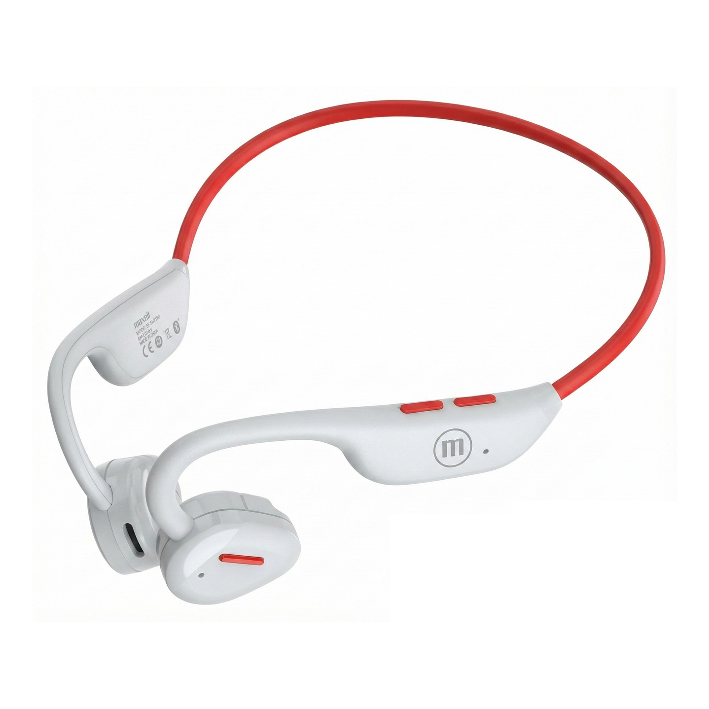 Audífonos Deportivos Maxell Airlink Bluetooth Ipx5 7 Horas Gris 1