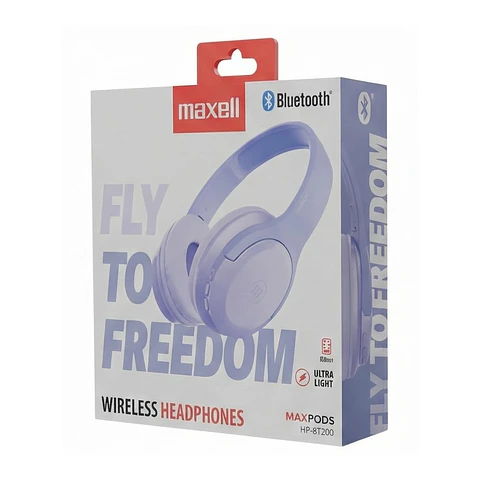 Audífonos Inalámbricos Maxell BT HP-BT200 30 Horas Morado
