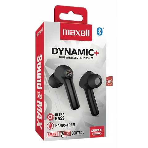Audífonos Maxell Tws Bt Dynamic EB-BTDY Negro