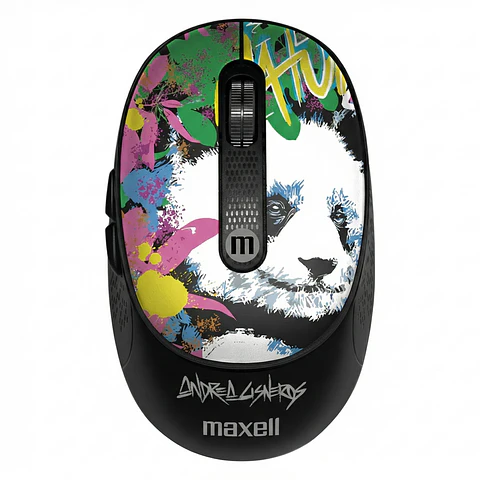 Mouse Inalámbrico Maxell Wild Panda 4000dpi Usb/usb-c