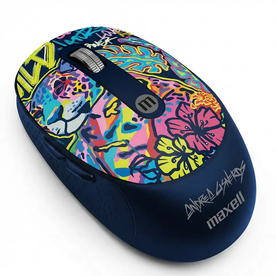 Mouse Inalámbrico Maxell Wild Jaguar 4000dpi Usb/usb-c 2