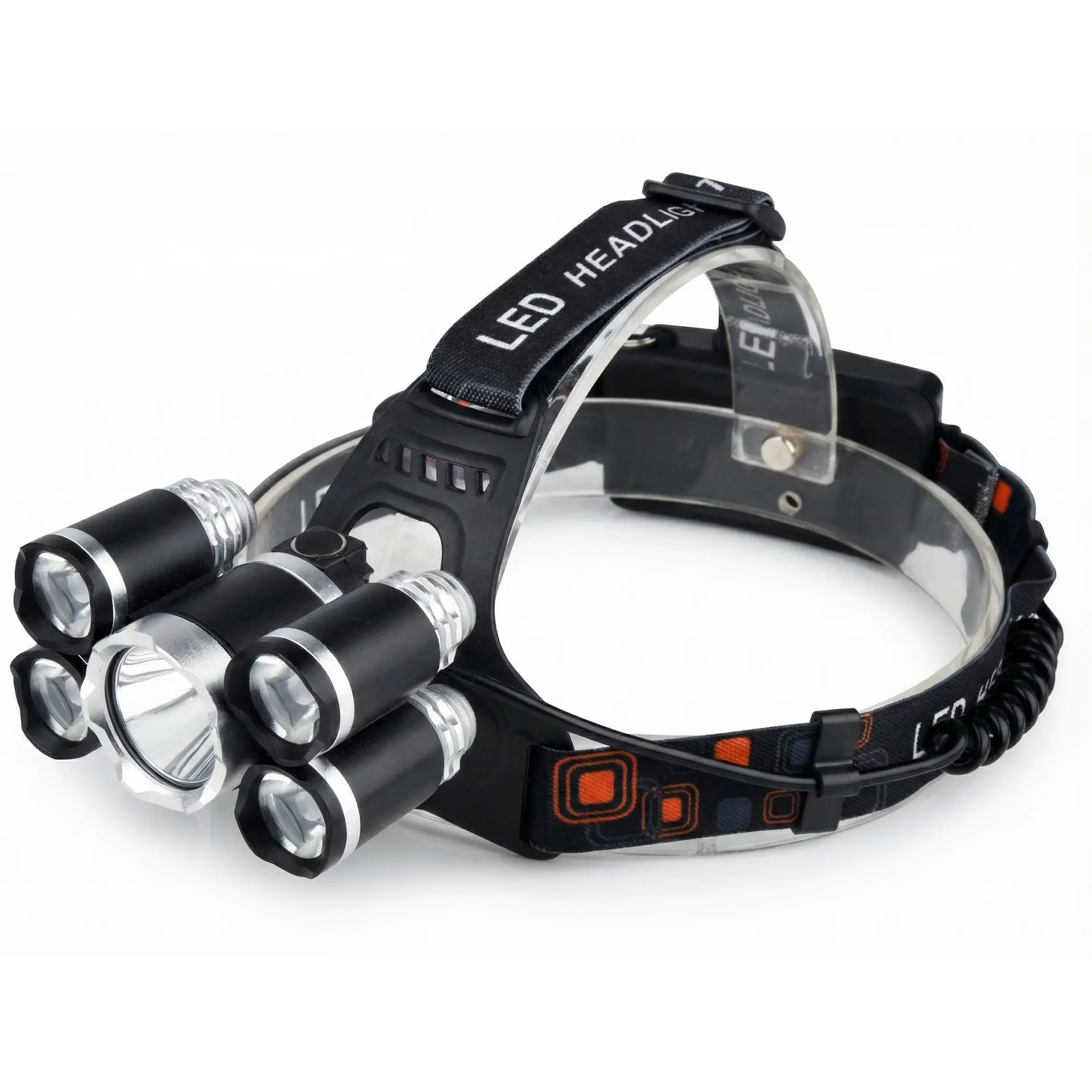 Linterna Cintillo Led Tecnolab 5 Focos Recargable TL143 1
