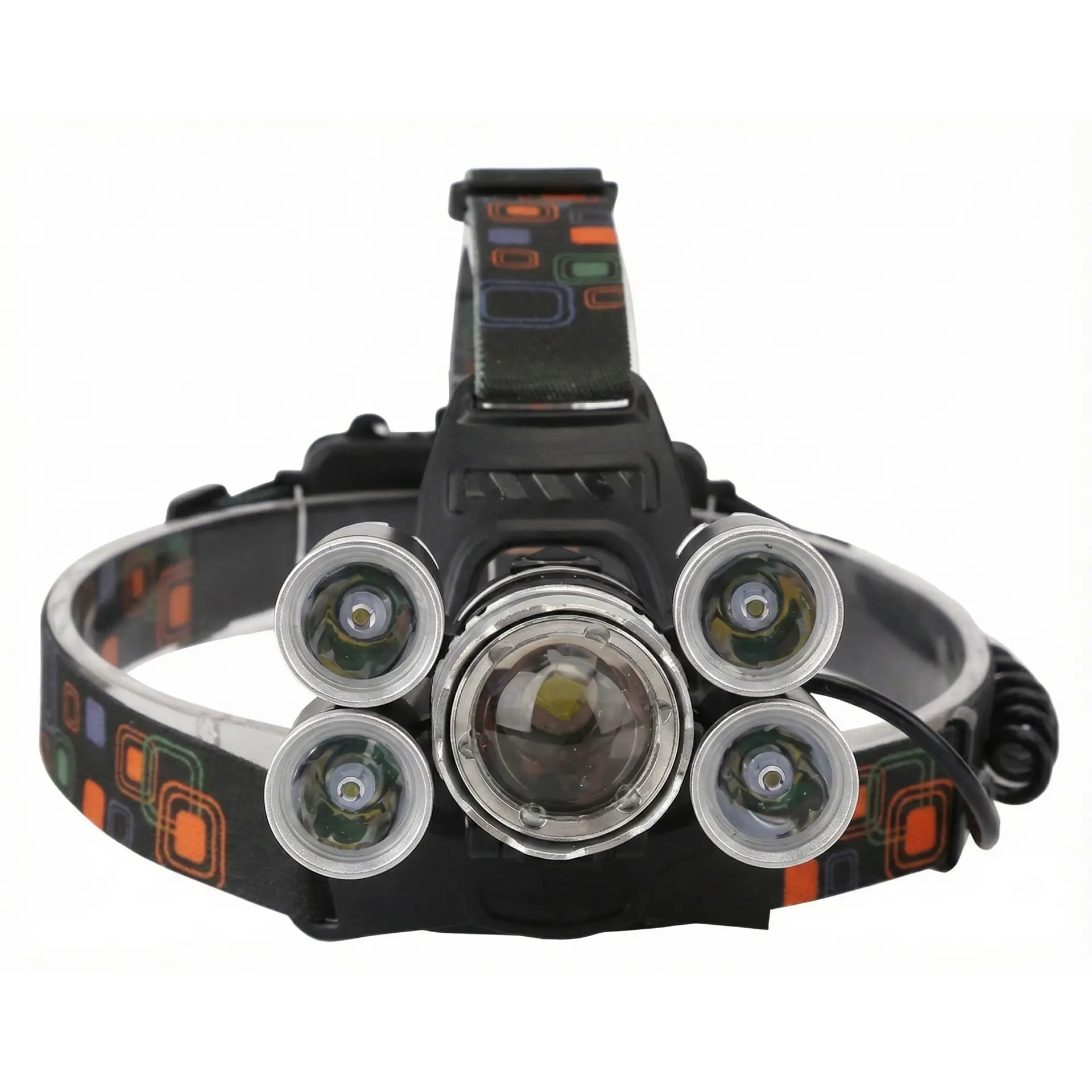 Linterna Cintillo Led Tecnolab 5 Focos Recargable TL143 2