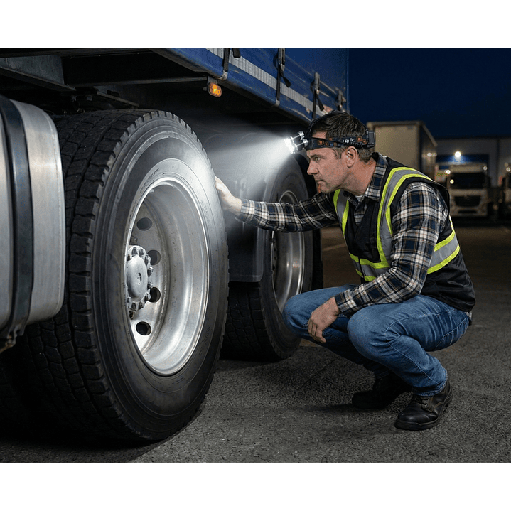 Linterna Cintillo Led Tecnolab 5 Focos Recargable TL143 4