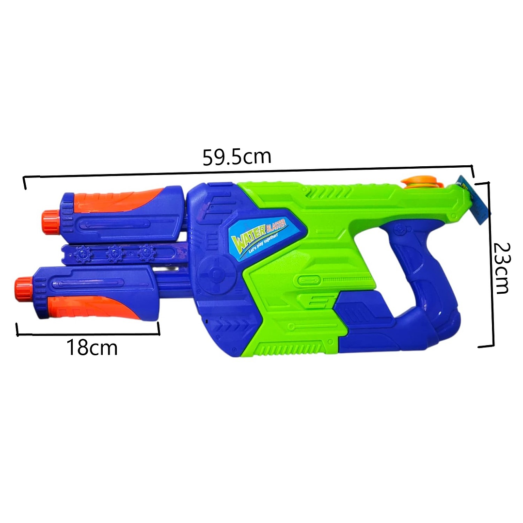 Juguete Pistola Lanza Agua Doble Cañon 890ml DBG1633 6