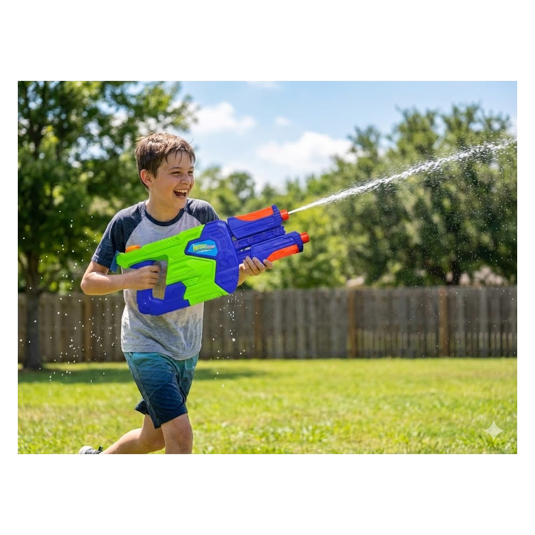 Juguete Pistola Lanza Agua Doble Cañon 890ml DBG1633 5