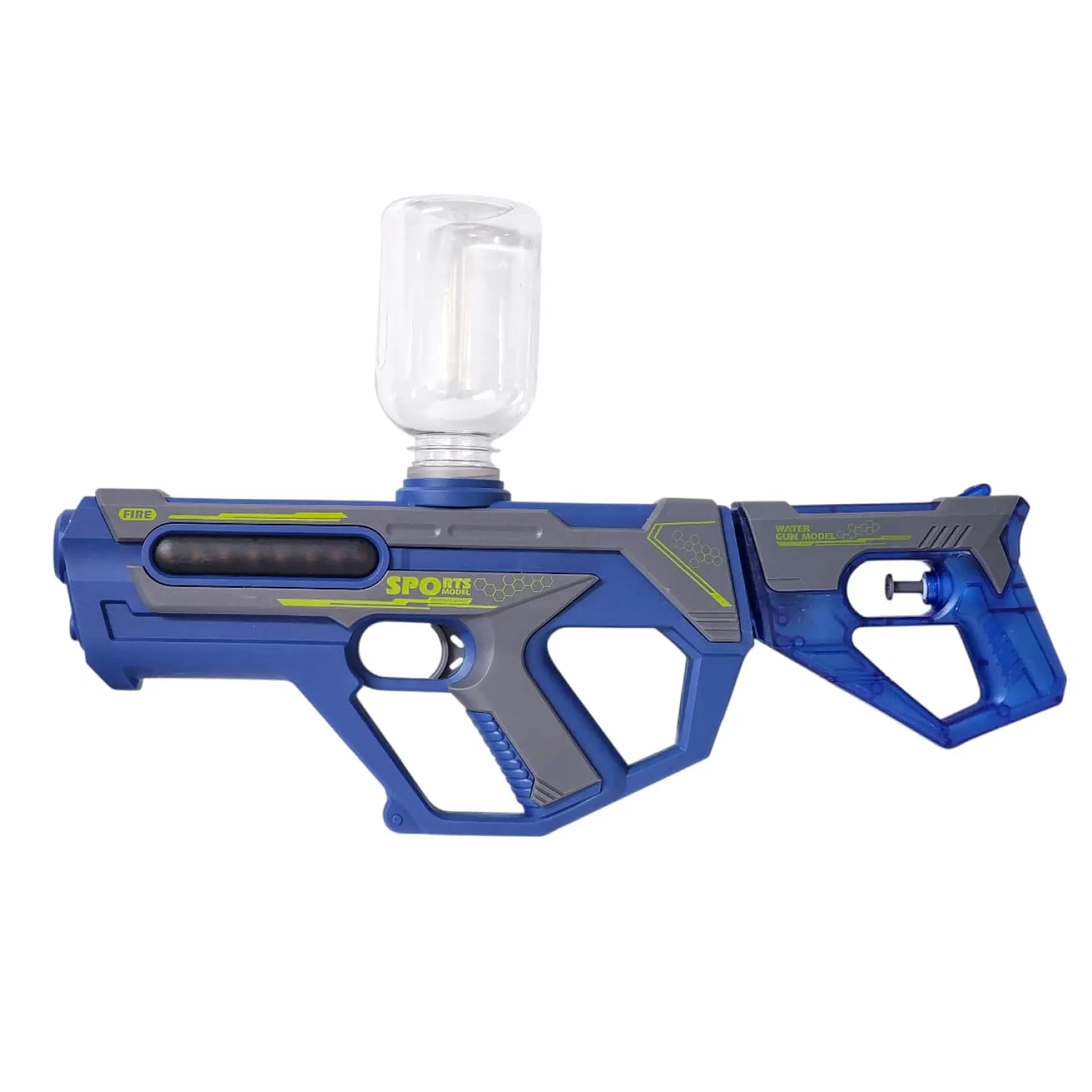 Juguete Pistola Lanza Agua 2 En 1 Recargable DBG1658BL Azul 1