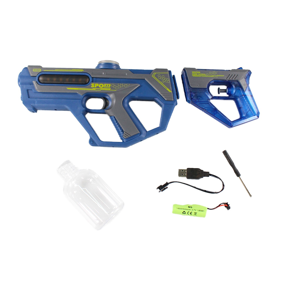 Juguete Pistola Lanza Agua 2 En 1 Recargable DBG1658BL Azul 8