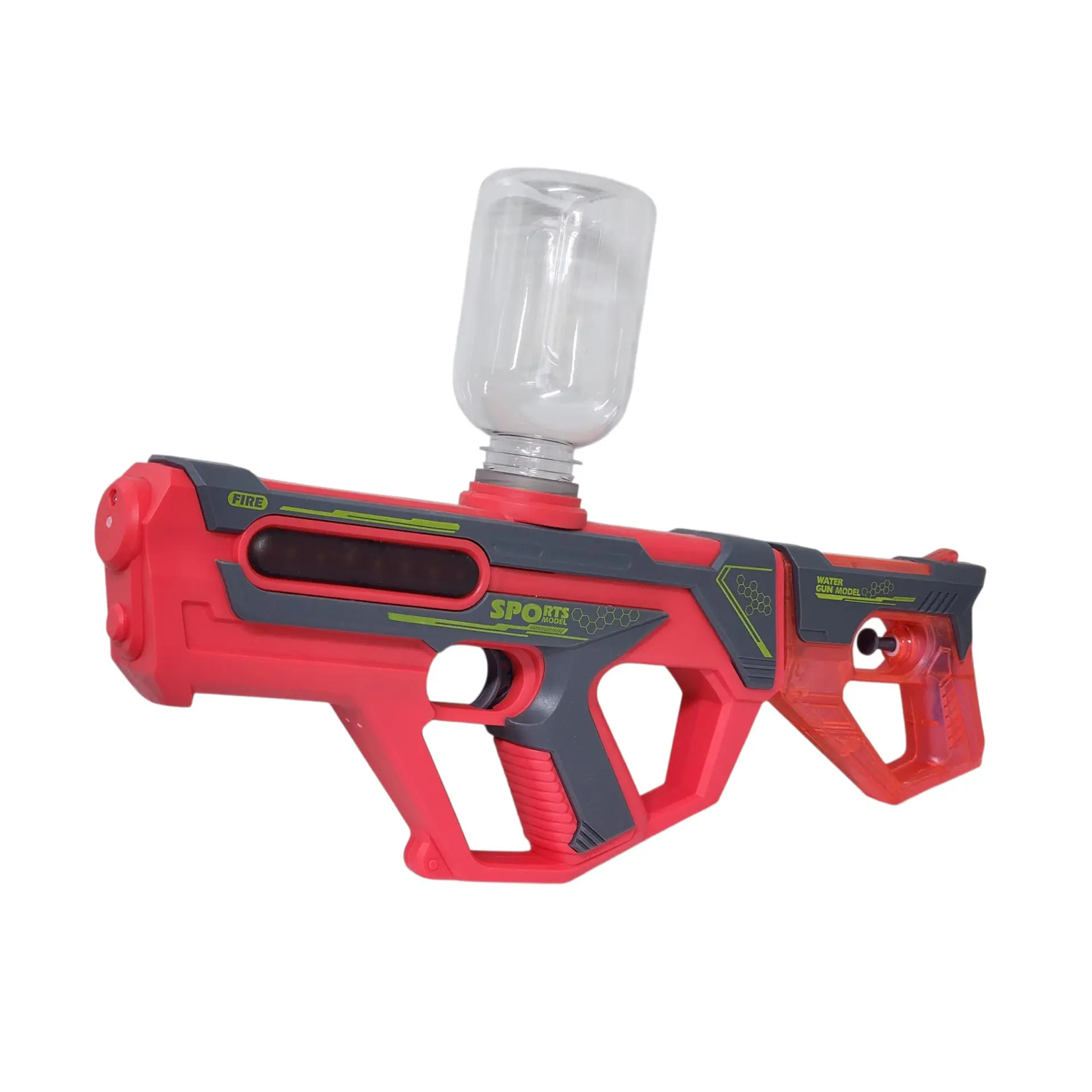 Juguete Pistola Lanza Agua 2 En 1 Recargable DBG1658R Rojo 2