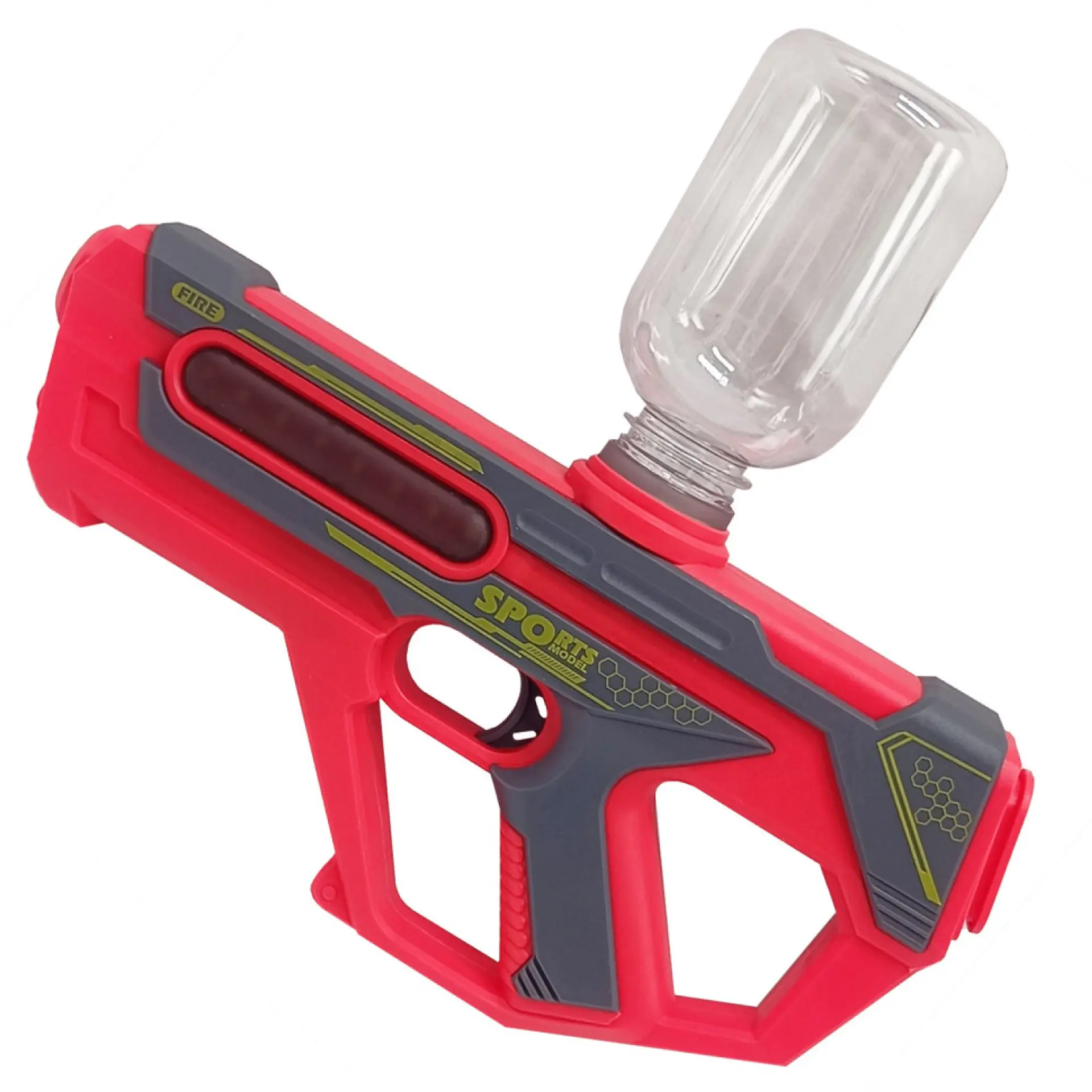 Juguete Pistola Lanza Agua 2 En 1 Recargable DBG1658R Rojo 3