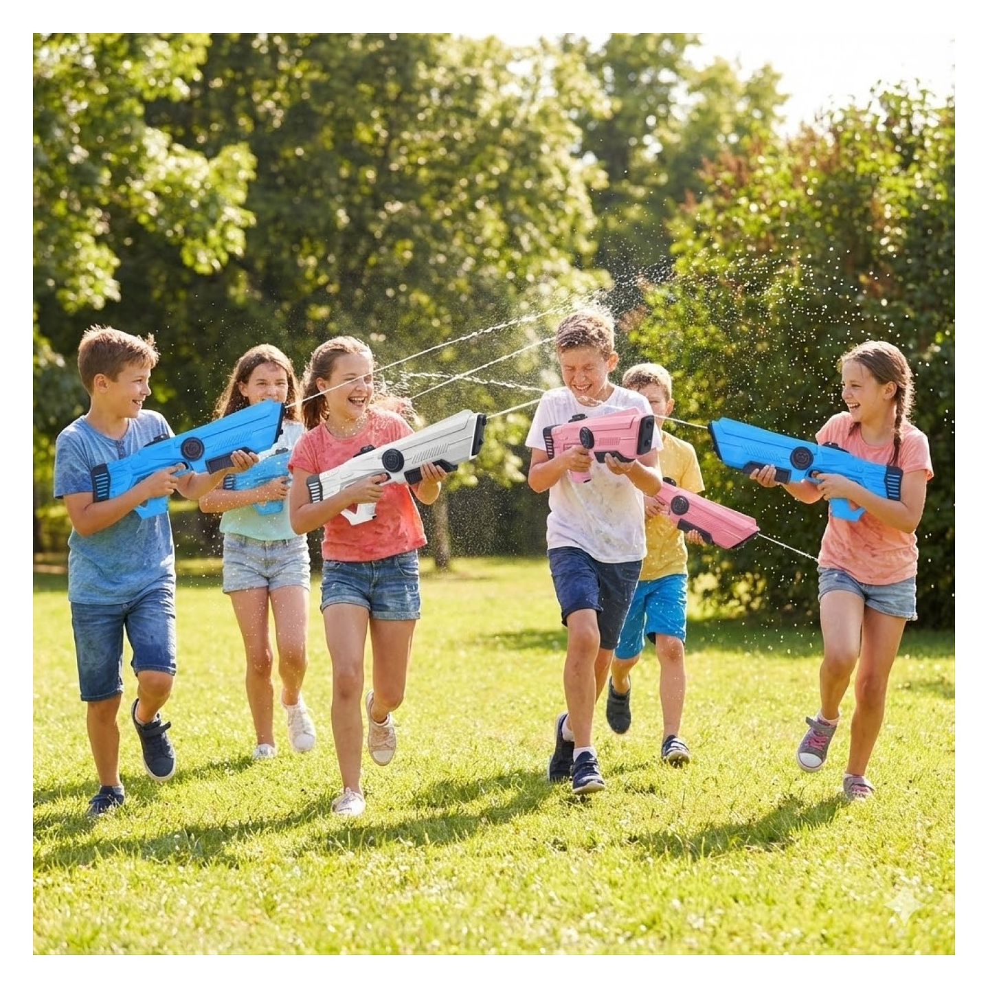 Juguete Pistola Agua Recargable Absorción DBG1657W Blanco 6