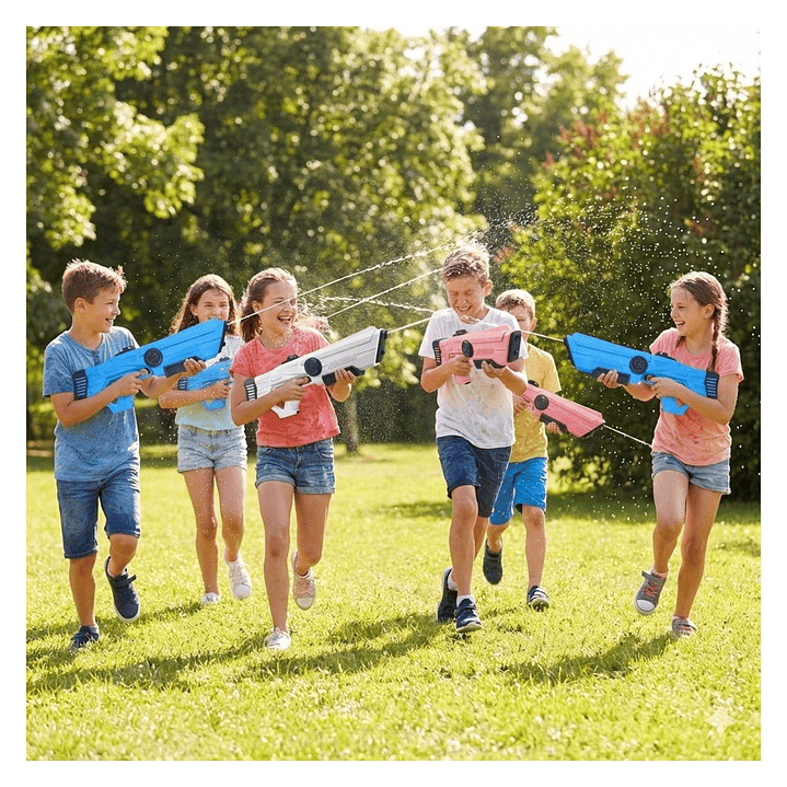 Juguete Pistola Agua Recargable Absorción DBG1657W Blanco 6