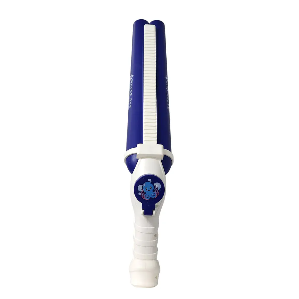 Juguete Pistola Lanza Agua Eléct Doble Cañon DBG1656BL Azul 3