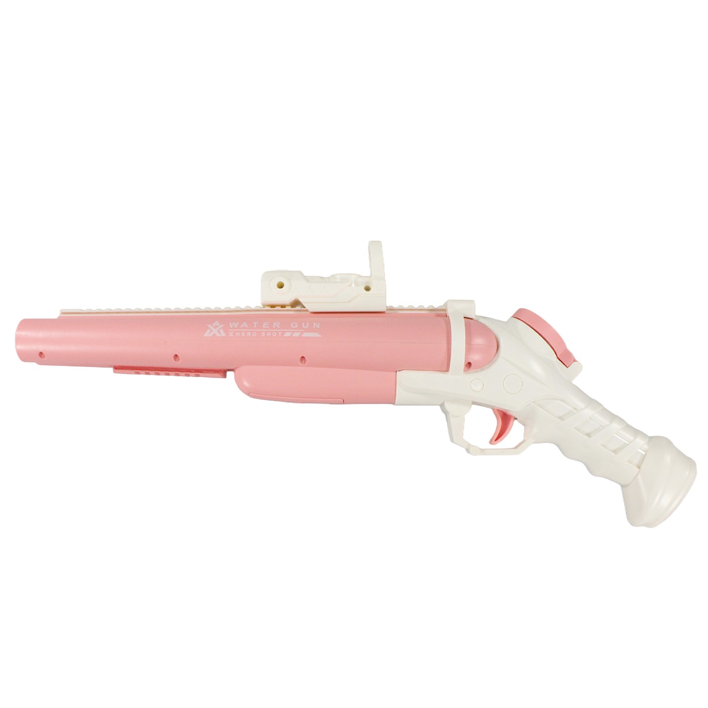 Juguete Pistola Lanza Agua Eléct Doble Cañon DBG1656P Rosa 2