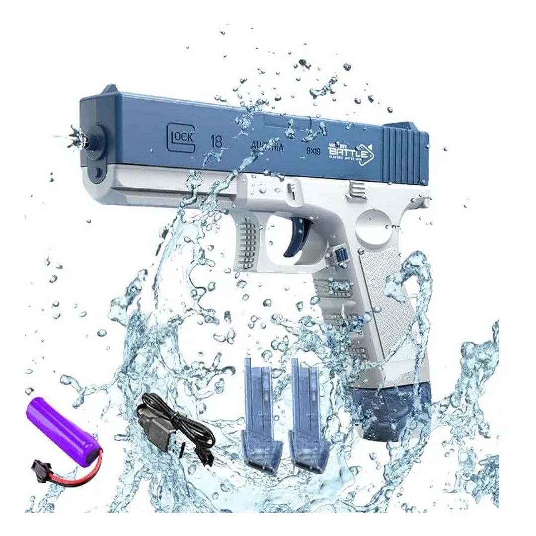 Pistola de Agua Eléctrica Recargable Presión DBG1653 Azul 4