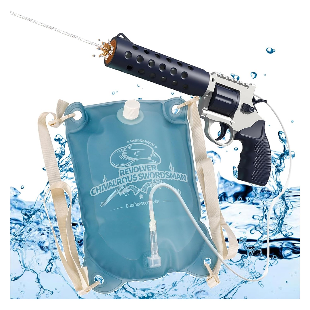 Juguete Pistola De Agua Eléctrica Revolver Backpack DBG1797  5