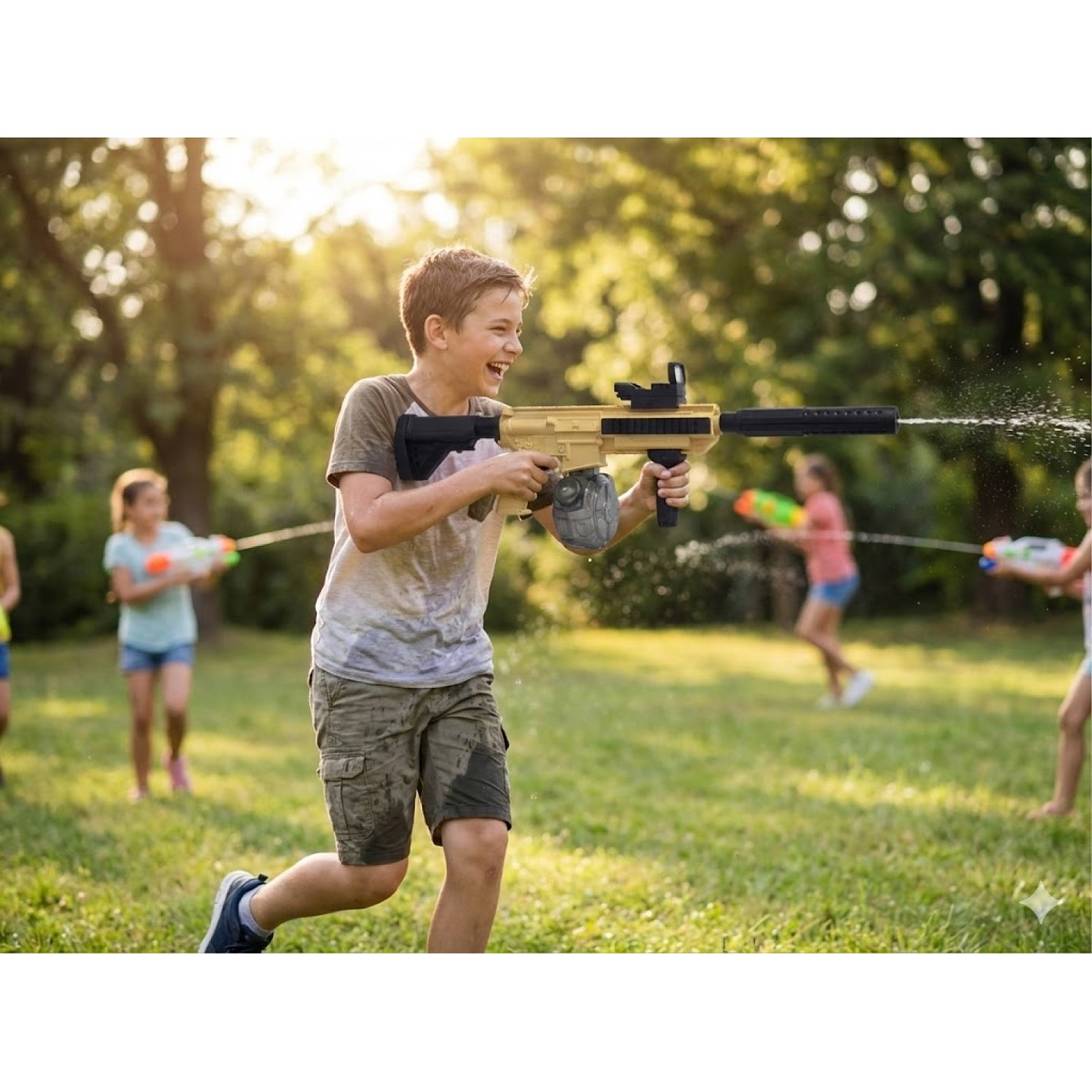 Juguete Pistola De Agua Eléctrica M416 Recargable DBG1794  7