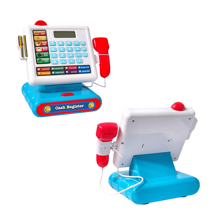 Juguete Caja Registradora Luz Sonido Y Accesorios DBG1610 3