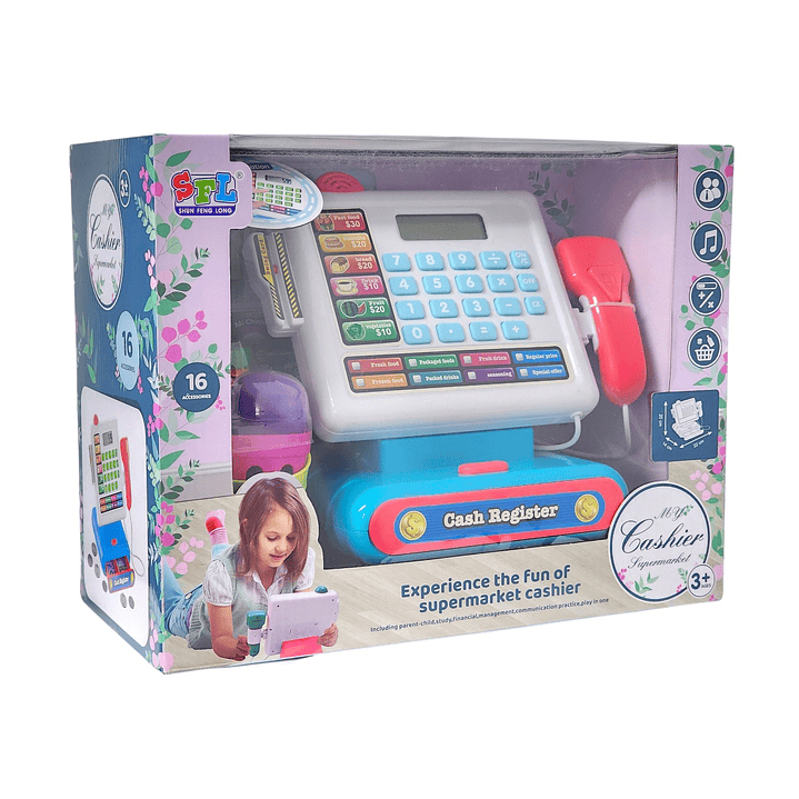 Juguete Caja Registradora Luz Sonido Y Accesorios DBG1610 8