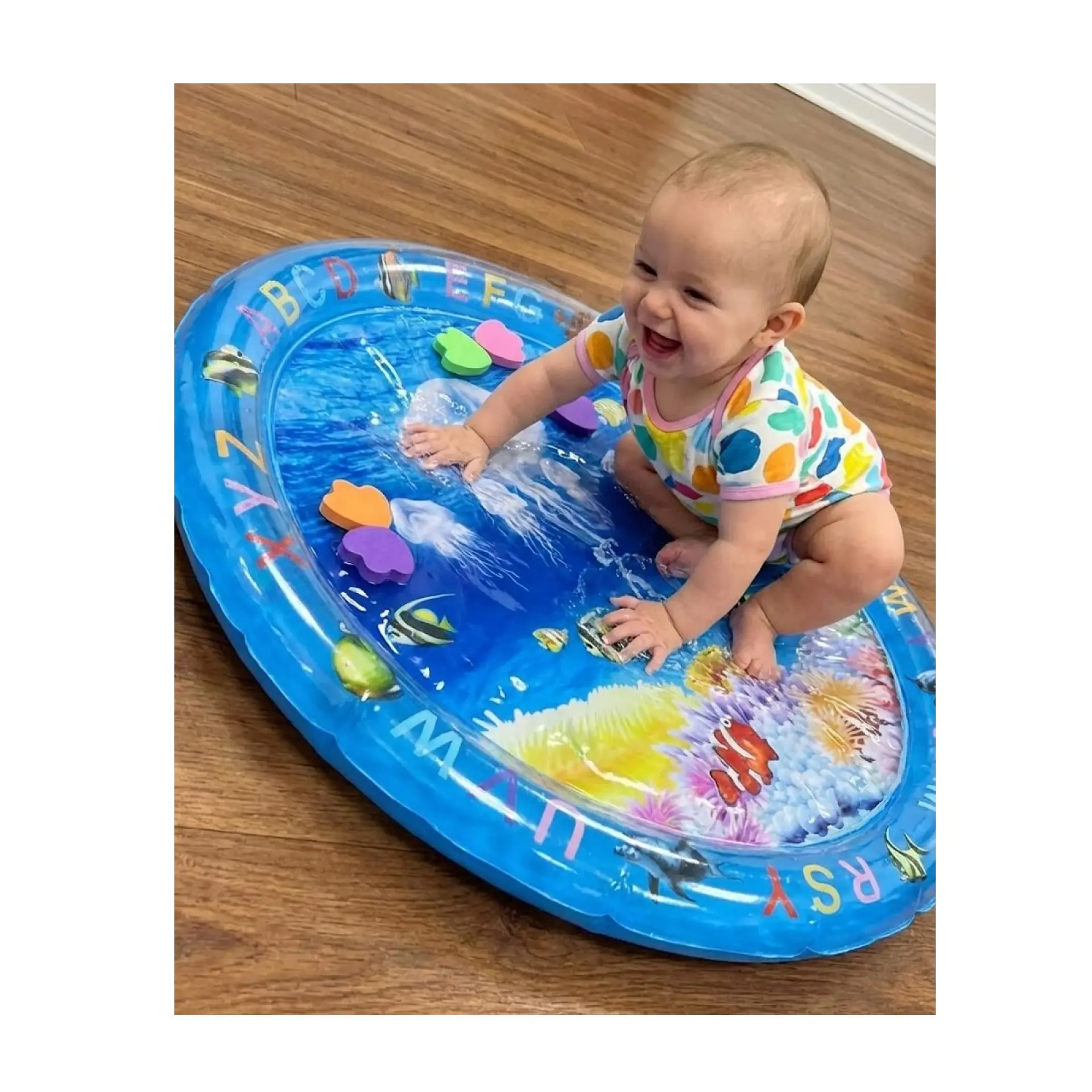 Alfombra De Agua Sensorial Bebé Diseño Marino DBG1451 5