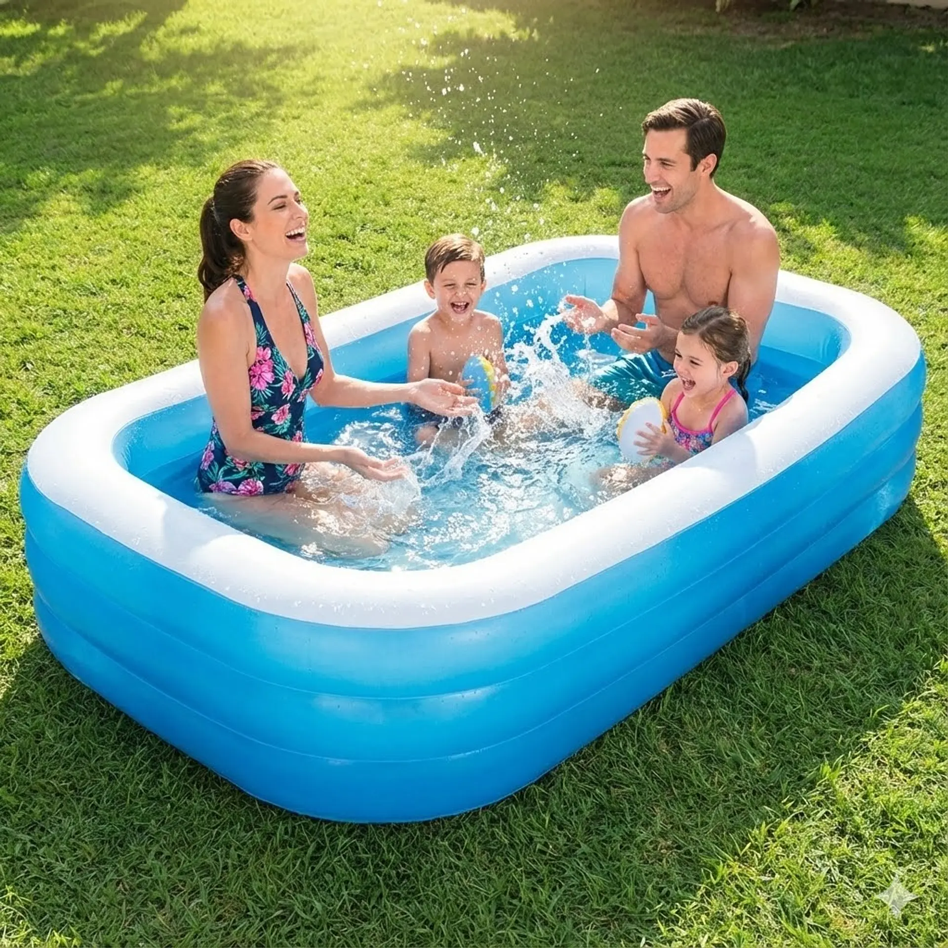 Piscina Inflable Rectangular 185cm DBG1724 Dblue 2