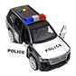 Juguete Camioneta Policía Luces Sonidos Interactiva DBG1682 - Miniatura 4