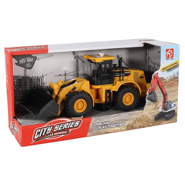 Juguete Excavadora Fricción Luces Sonido Escala 1:14 DBG1684 9