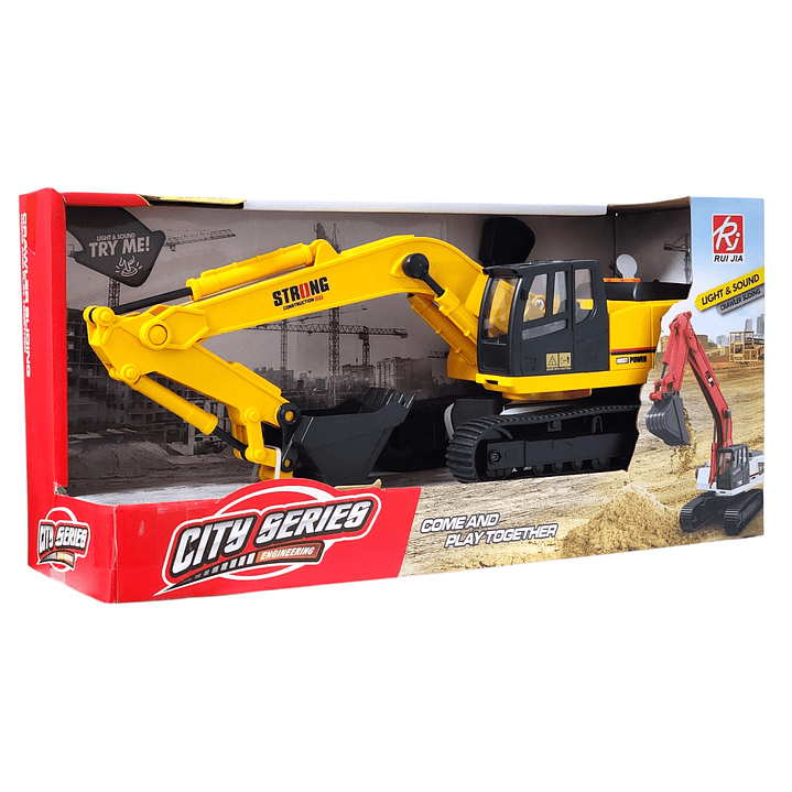 Juguete Retroexcavadora Fricción Luces Sonidos DBG1685 7