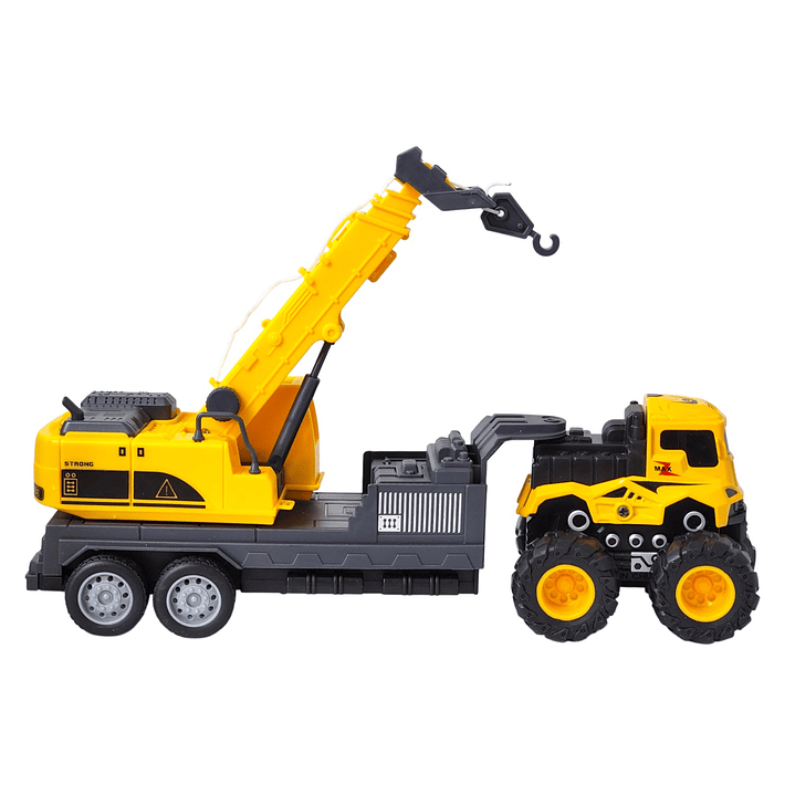 Juguete Camión de Remolque con Grúa Fricción DBG1688 3