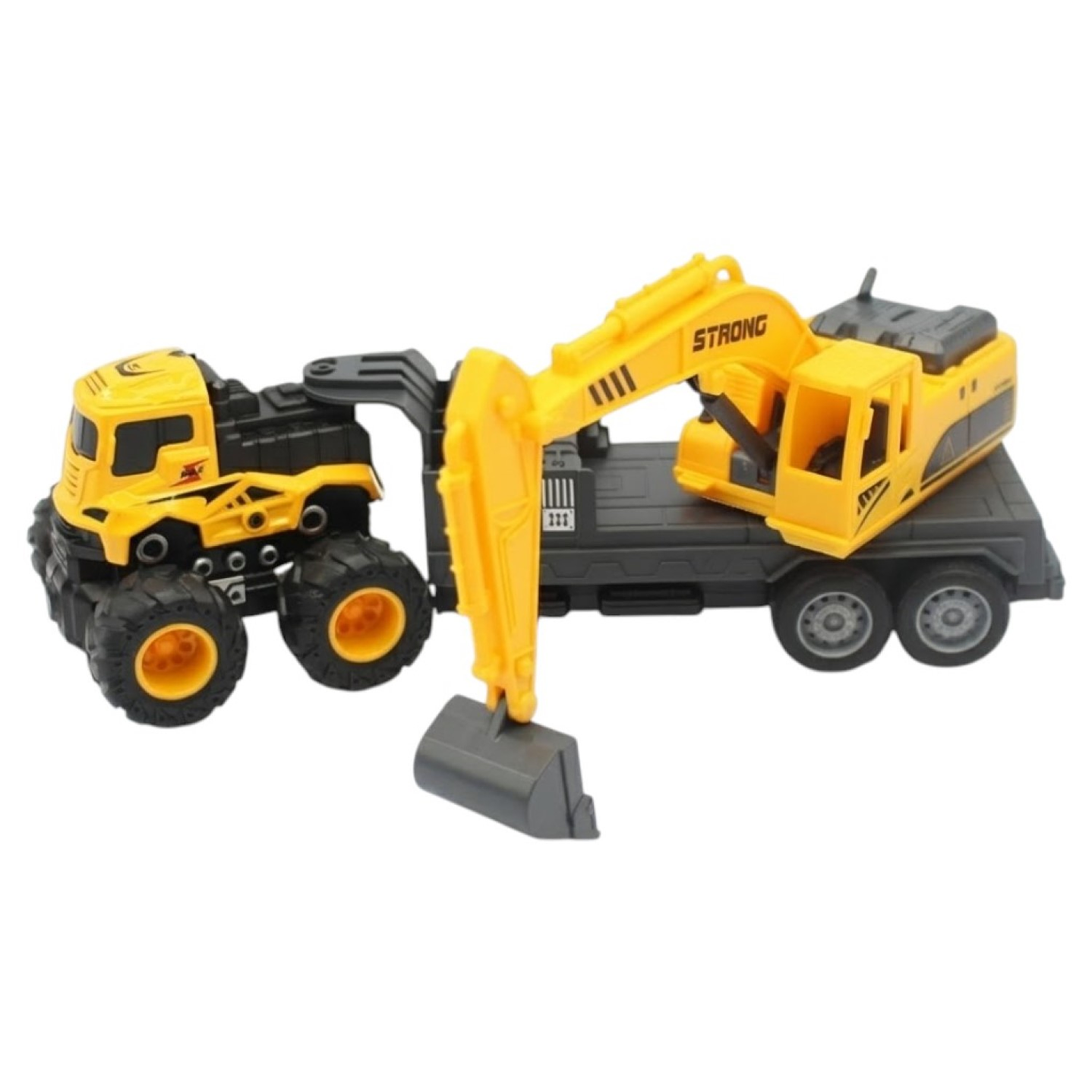 Juguete Camión de Remolque con Excavadora Fricción DBG1689 4