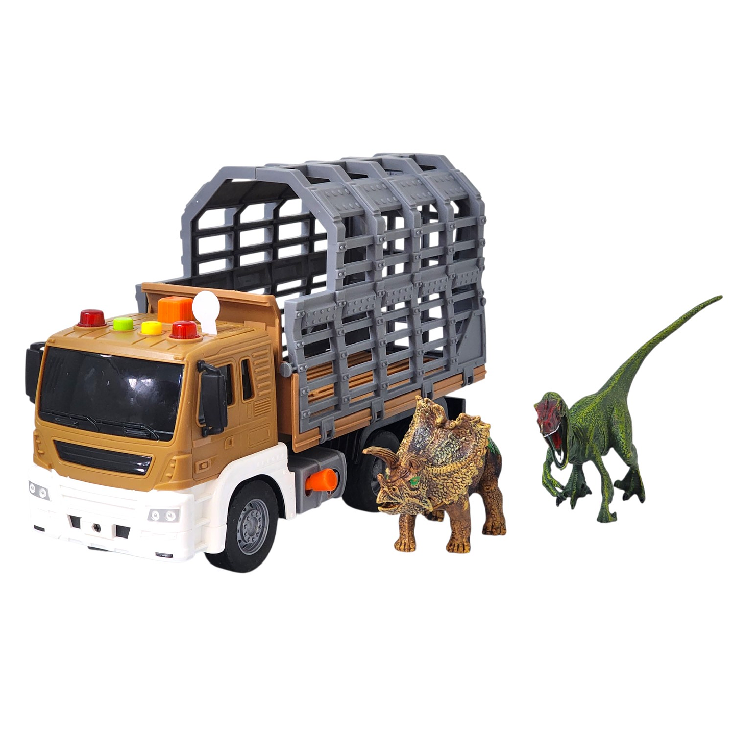 Juguete Camión Remolque Luces Sonidos Dinosaurios DBG1613 1