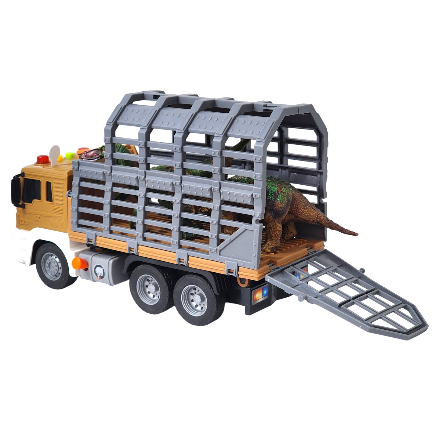 Juguete Camión Remolque Luces Sonidos Dinosaurios DBG1613 5