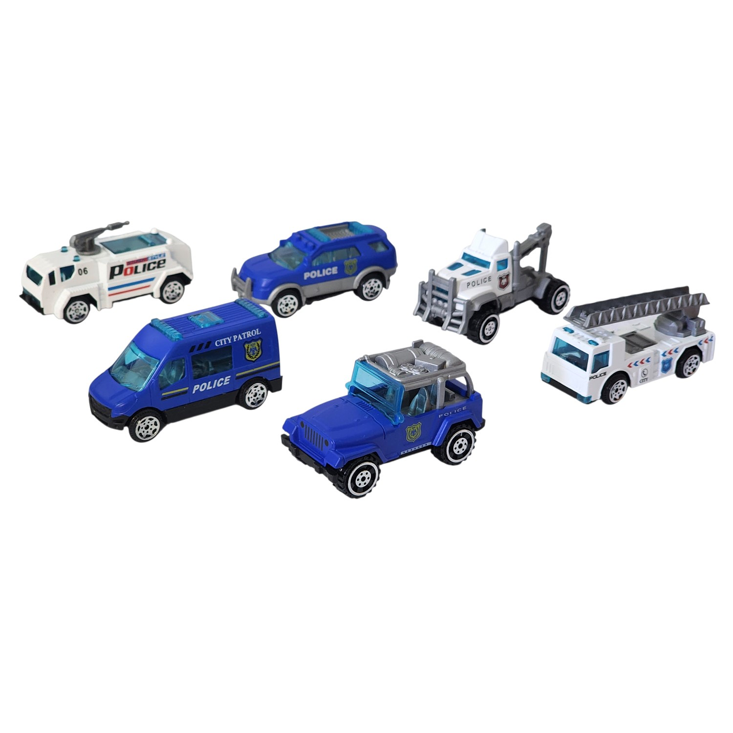 Juguete Camión Transporte Policial Fricción 6 Autos DBG1611 3