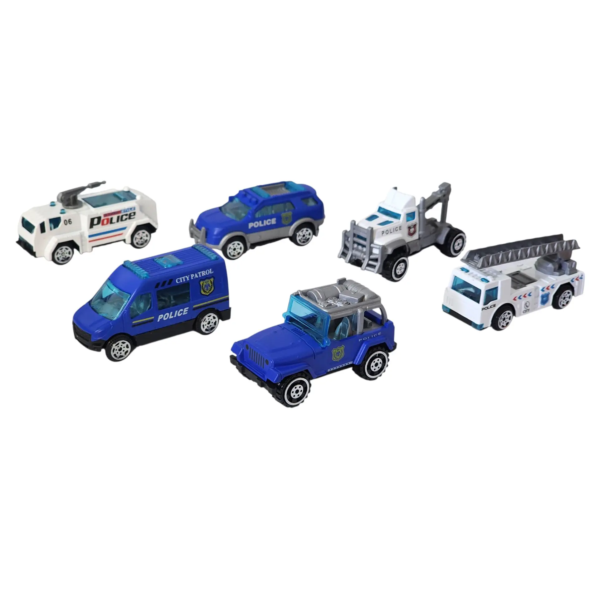 Juguete Camión Transporte Policial Fricción 6 Autos DBG1611 3
