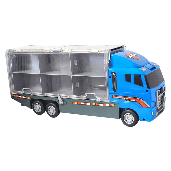 Juguete Camión Transporte Policial Fricción 6 Autos DBG1611 4