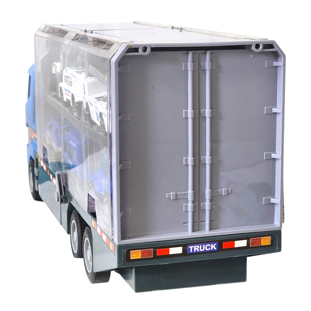Juguete Camión Transporte Policial Fricción 6 Autos DBG1611 5