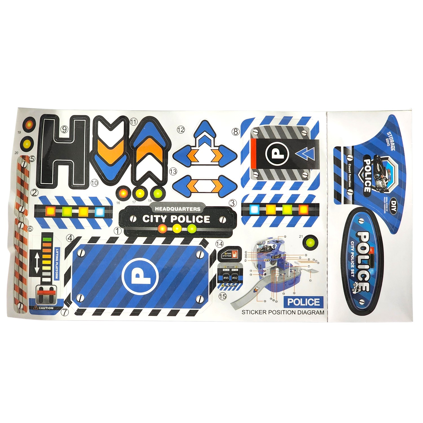 Juguete Mini Estación Policía 2 en 1 con Vehículos DBG1706 7