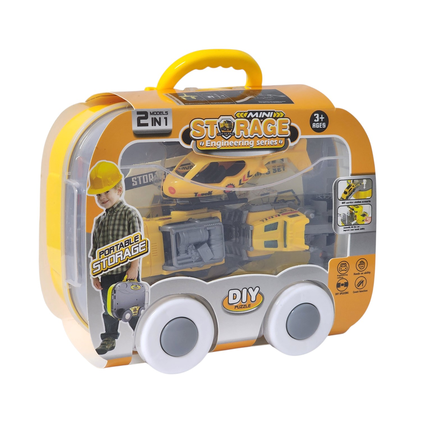 Juguete Estación Construcción 2 en 1 con Vehículos DBG1707 1