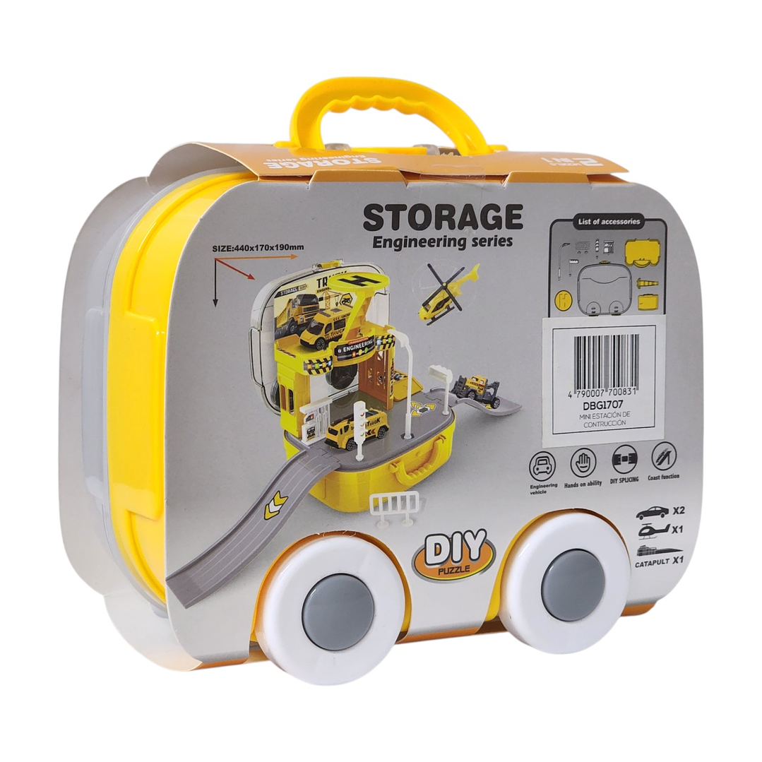 Juguete Estación Construcción 2 en 1 con Vehículos DBG1707 6