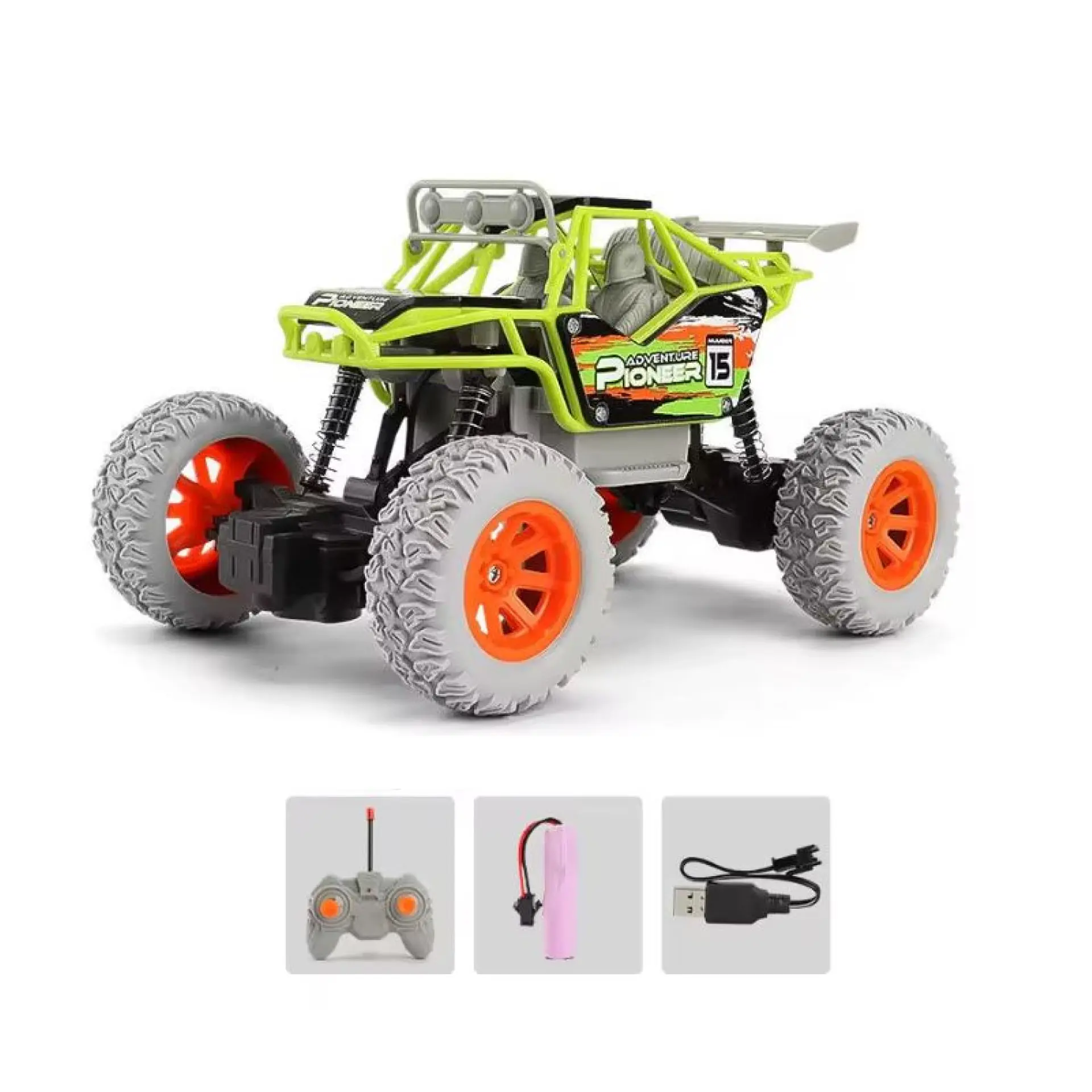 Auto Todoterreno 4x4 Control Remoto Luces Esc 1:20 DBG1622G 2