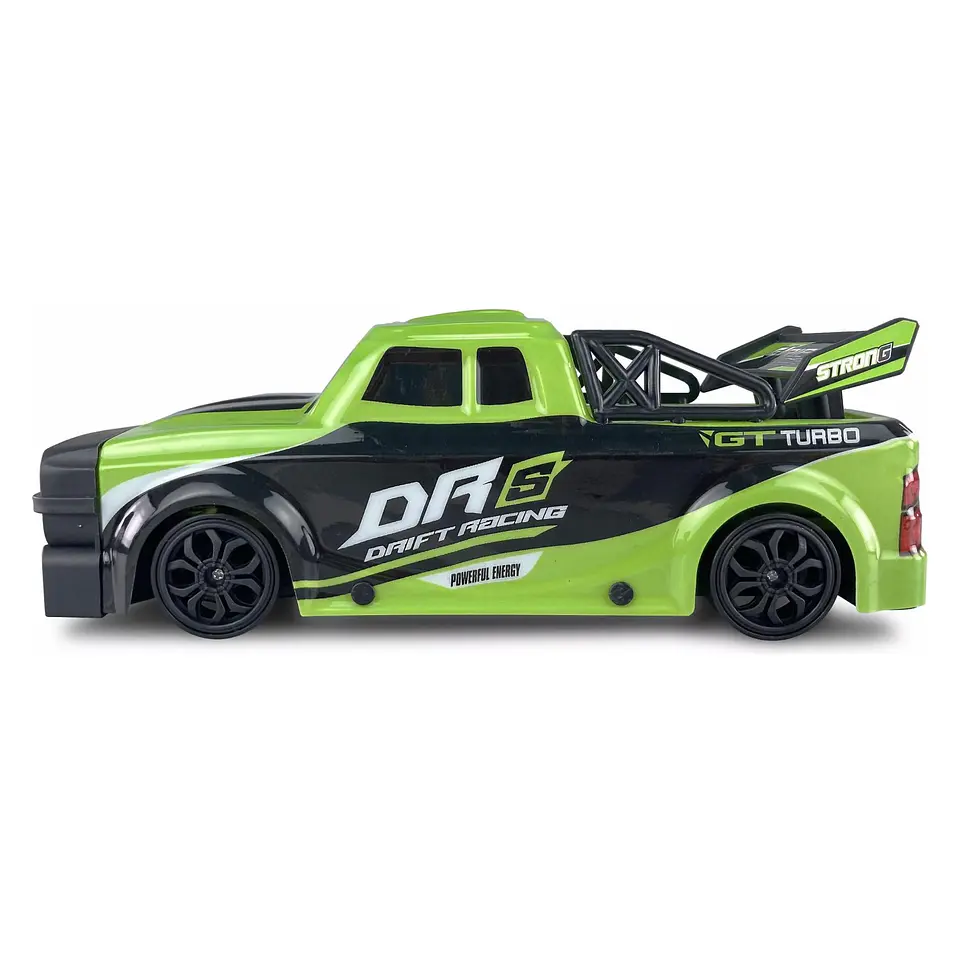 Auto Control Remoto Drift 4 Canales Luces Led DBG1599G Verde 3