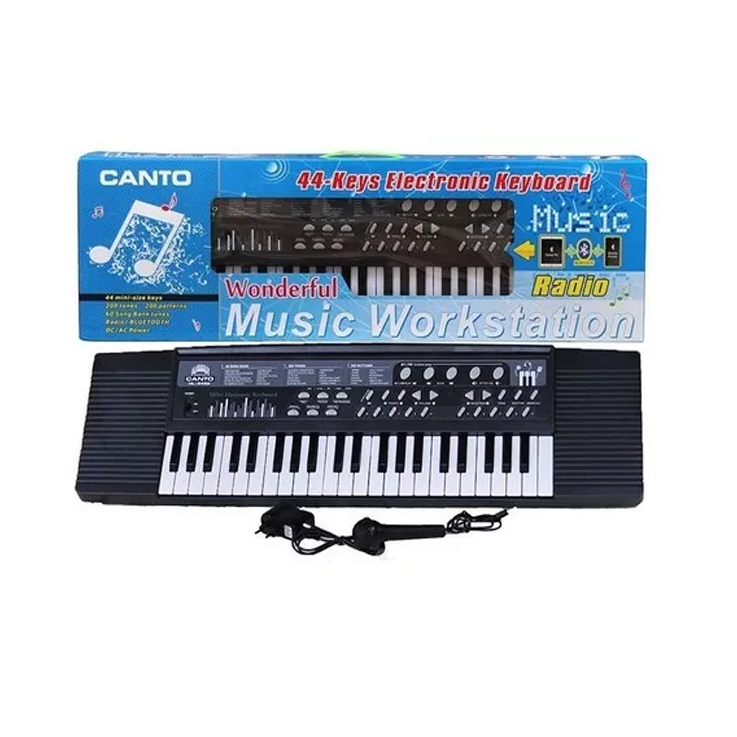 Teclado Electrónico Bluetooth 44 Teclas DBG1464 1